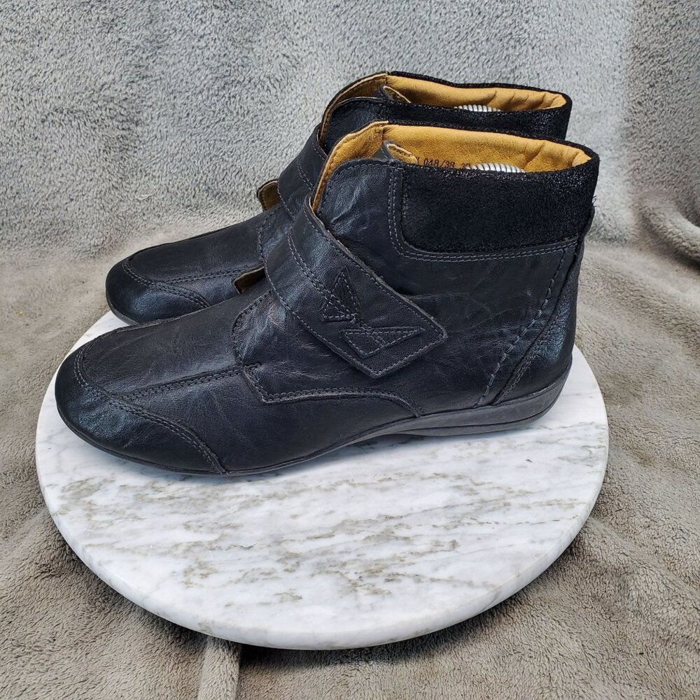 Padders Shoes Womens EU 39 US 8 Ivy Black Leather Ankle Boots
